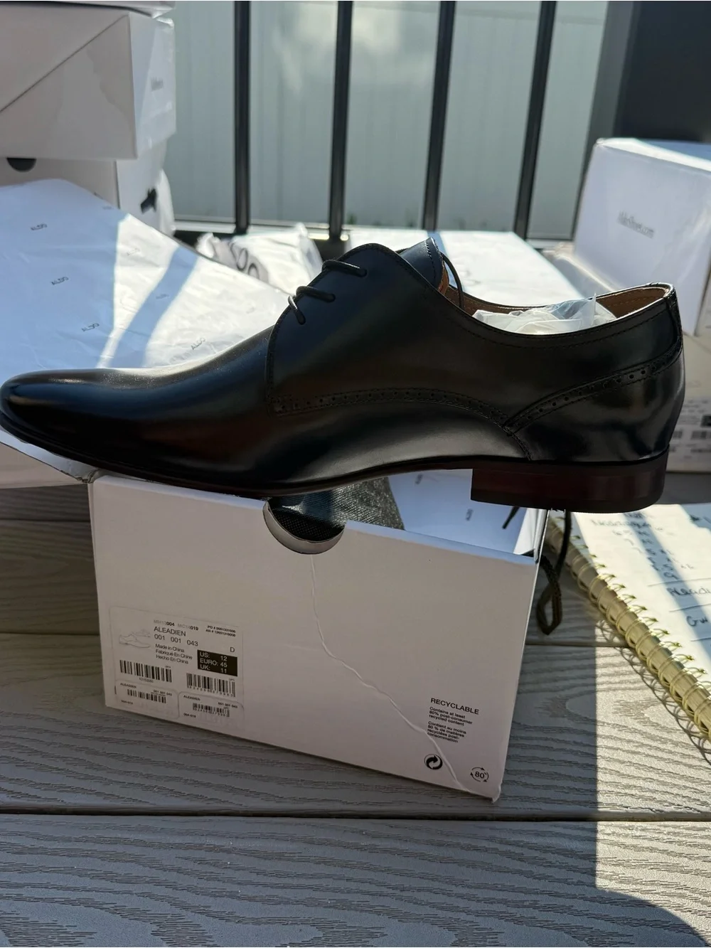 NEW- ALDO Aleaden men’s black dress shoes